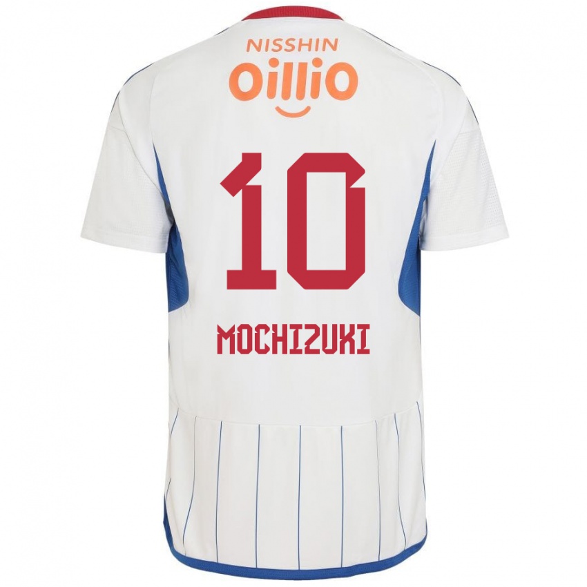 Kinderen Kohei Mochizuki #10 Wit Blauw Rood Uitshirt Uittenue 2024/25 T-Shirt