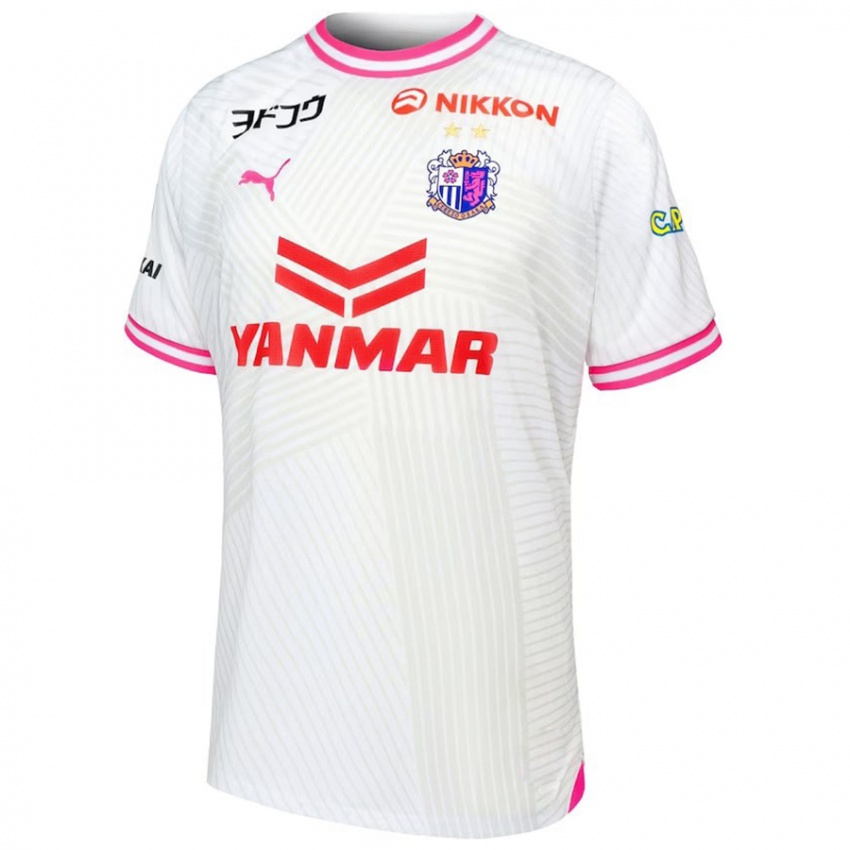 Kinderen Yuichi Hirano #4 Wit Roze Uitshirt Uittenue 2024/25 T-Shirt