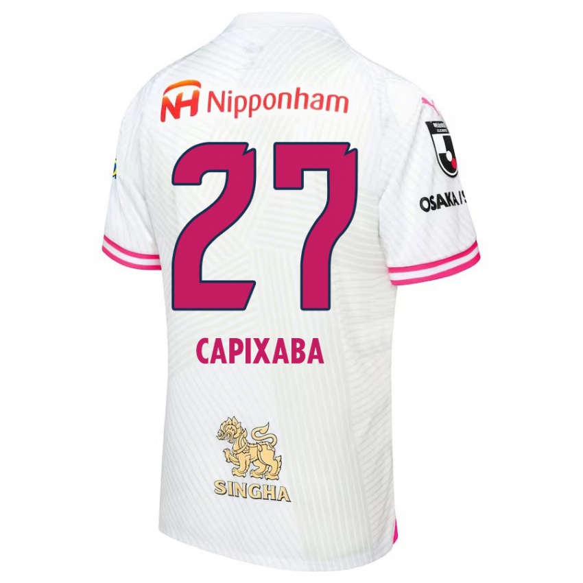 Kinderen Capixaba #27 Wit Roze Uitshirt Uittenue 2024/25 T-Shirt