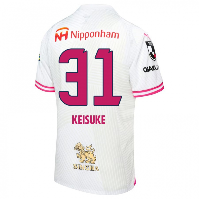 Kinderen Keisuke Shimizu #31 Wit Roze Uitshirt Uittenue 2024/25 T-Shirt