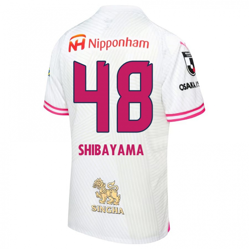 Kinderen Masaya Shibayama #48 Wit Roze Uitshirt Uittenue 2024/25 T-Shirt