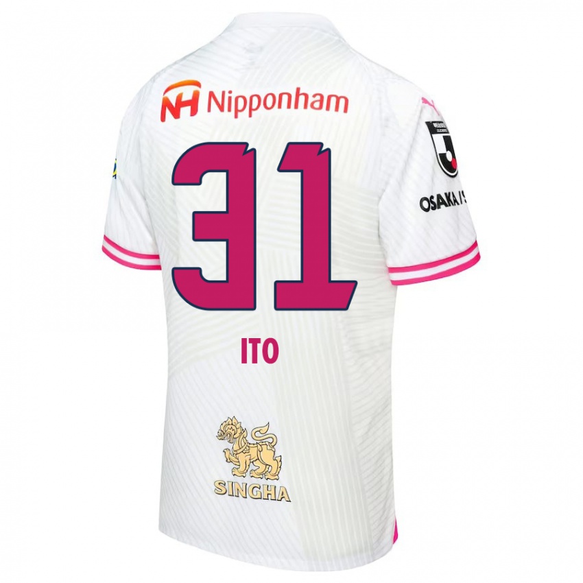 Kinderen Nagomu Ito #31 Wit Roze Uitshirt Uittenue 2024/25 T-Shirt