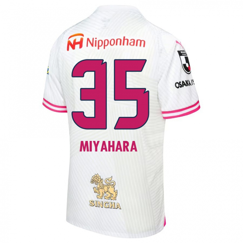 Kinderen Jinta Miyahara #35 Wit Roze Uitshirt Uittenue 2024/25 T-Shirt