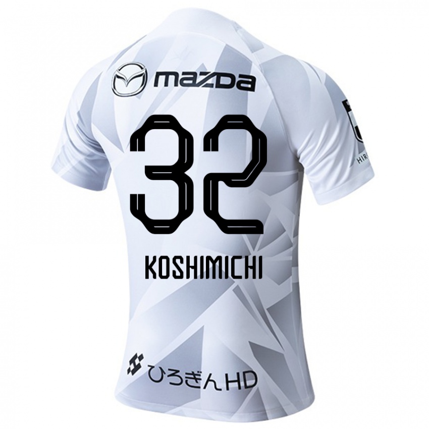 Kinderen Sota Koshimichi #32 Wit Grijs Zwart Uitshirt Uittenue 2024/25 T-Shirt