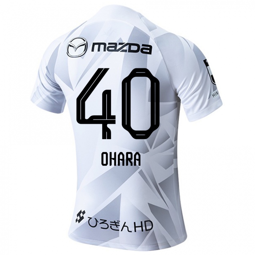 Kinderen Motoki Ohara #40 Wit Grijs Zwart Uitshirt Uittenue 2024/25 T-Shirt