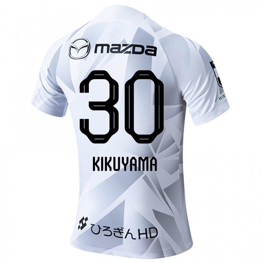 Kinderen Rio Kikuyama #30 Wit Grijs Zwart Uitshirt Uittenue 2024/25 T-Shirt