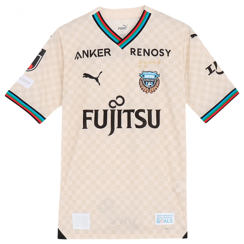 Kinderen Rensuke Fujii #20 Wit Grijs Uitshirt Uittenue 2024/25 T-Shirt