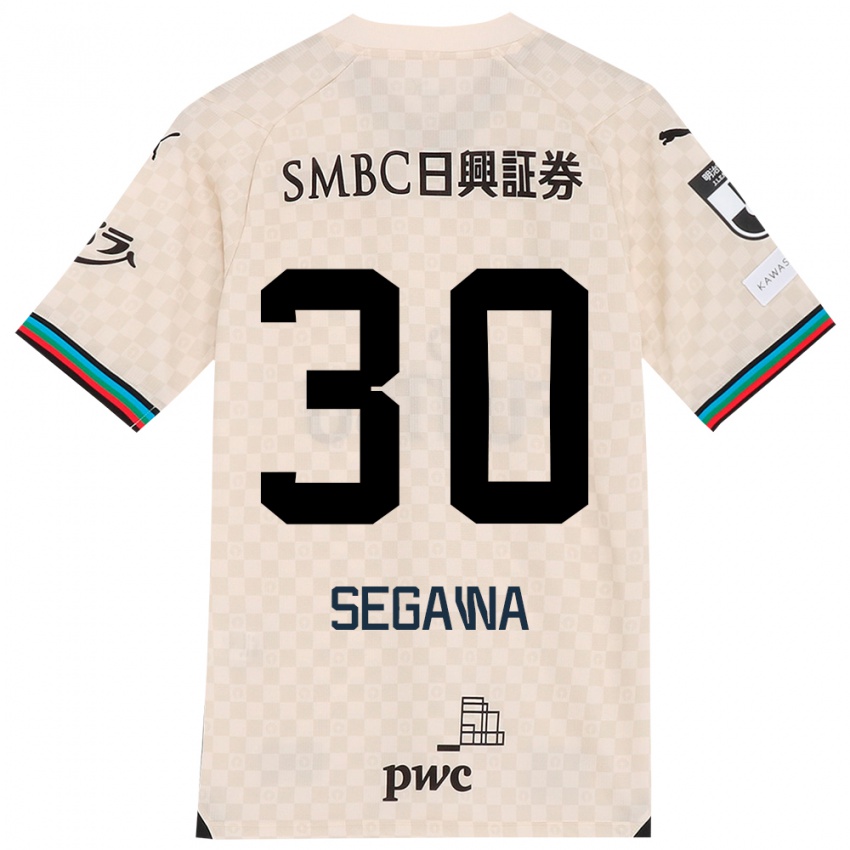 Kinderen Yusuke Segawa #30 Wit Grijs Uitshirt Uittenue 2024/25 T-Shirt