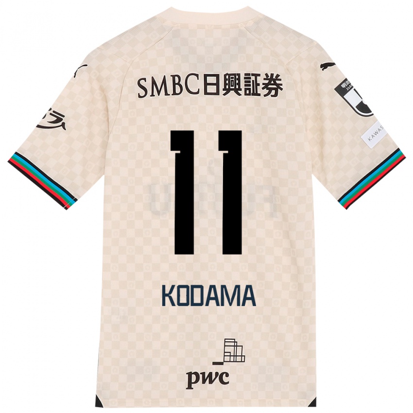 Kinderen Shotaro Kodama #11 Wit Grijs Uitshirt Uittenue 2024/25 T-Shirt