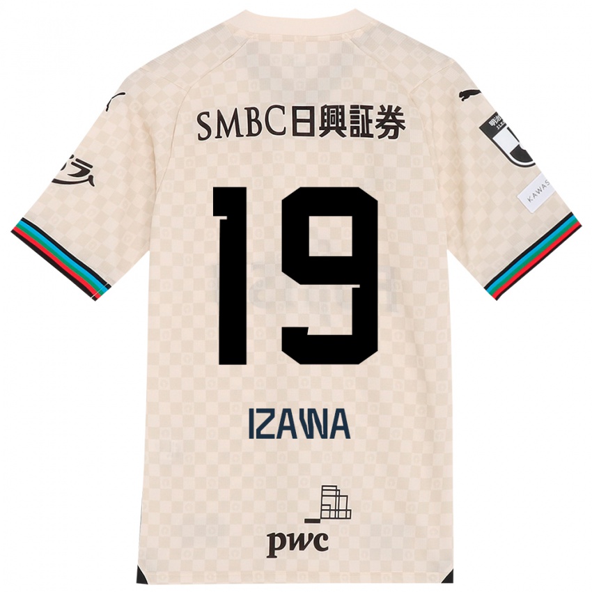 Kinderen Haruki Izawa #19 Wit Grijs Uitshirt Uittenue 2024/25 T-Shirt