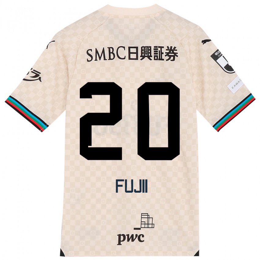 Kinderen Rensuke Fujii #20 Wit Grijs Uitshirt Uittenue 2024/25 T-Shirt