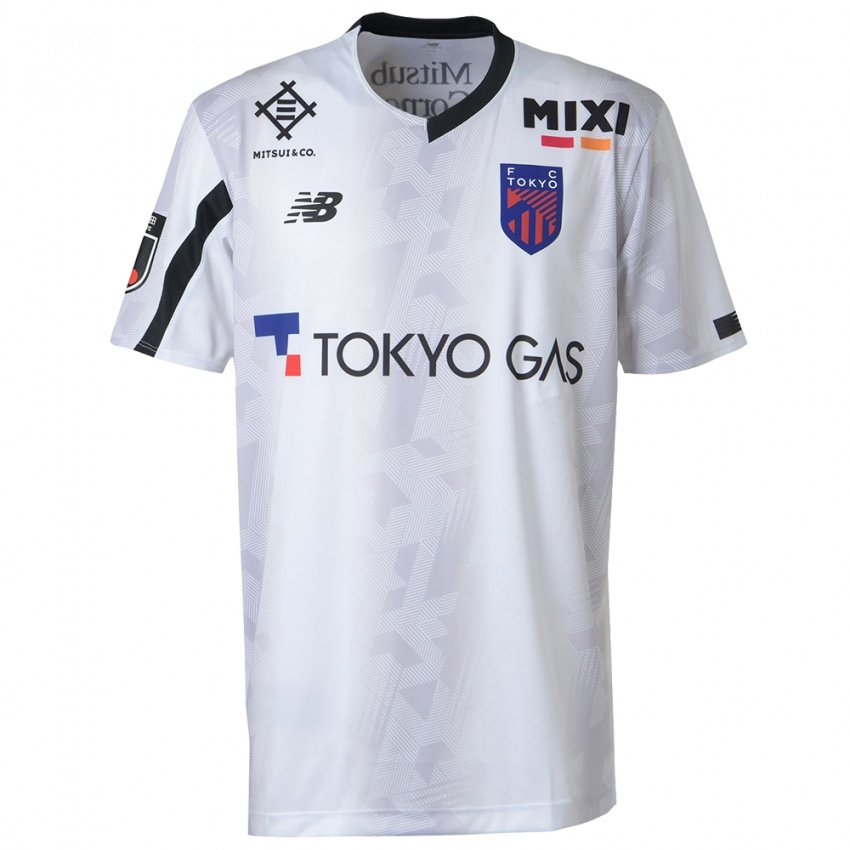 Kinderen Koshi Nagaura #2 Wit Zwart Uitshirt Uittenue 2024/25 T-Shirt