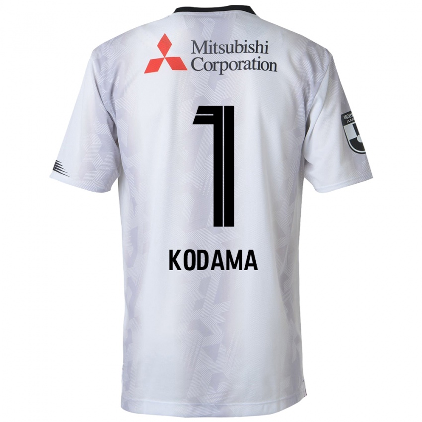 Kinderen Tsuyoshi Kodama #1 Wit Zwart Uitshirt Uittenue 2024/25 T-Shirt