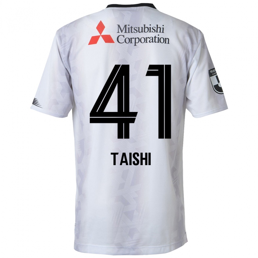 Kinderen Taishi Brandon Nozawa #41 Wit Zwart Uitshirt Uittenue 2024/25 T-Shirt