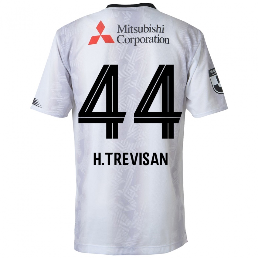 Kinderen Henrique Trevisan #44 Wit Zwart Uitshirt Uittenue 2024/25 T-Shirt