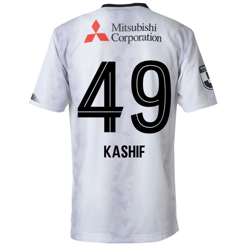 Kinderen Kashif Bangnagande #49 Wit Zwart Uitshirt Uittenue 2024/25 T-Shirt