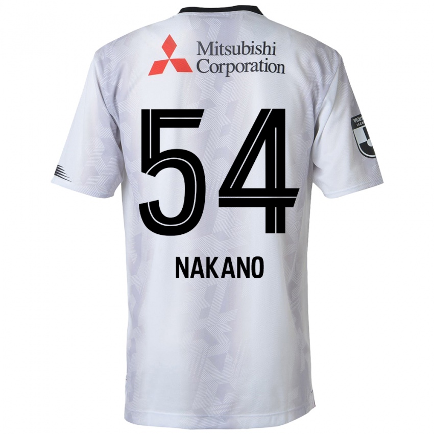 Kinderen Yui Nakano #54 Wit Zwart Uitshirt Uittenue 2024/25 T-Shirt