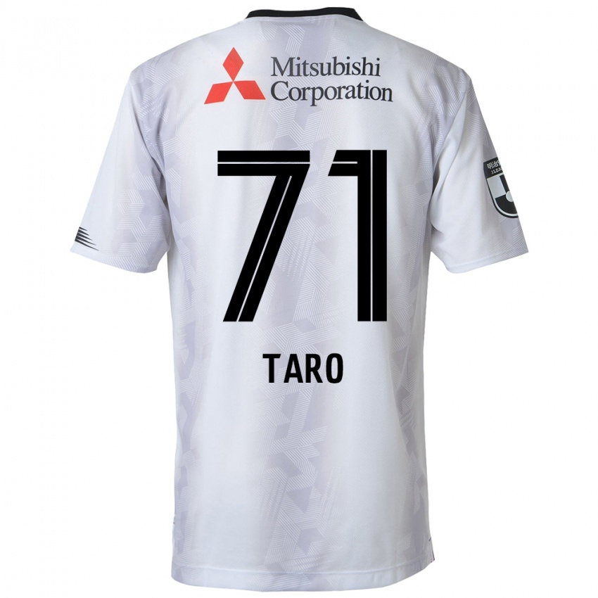 Kinderen Ryotaro Araki #71 Wit Zwart Uitshirt Uittenue 2024/25 T-Shirt