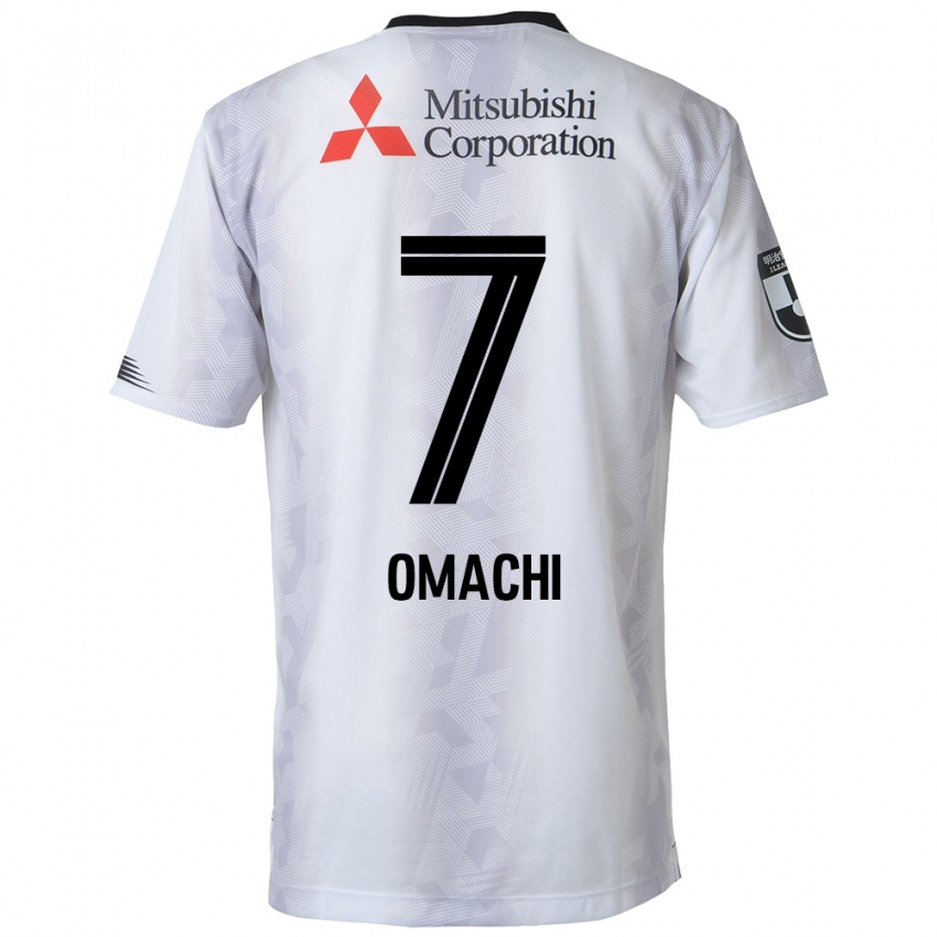 Kinderen Hyugo Omachi #7 Wit Zwart Uitshirt Uittenue 2024/25 T-Shirt