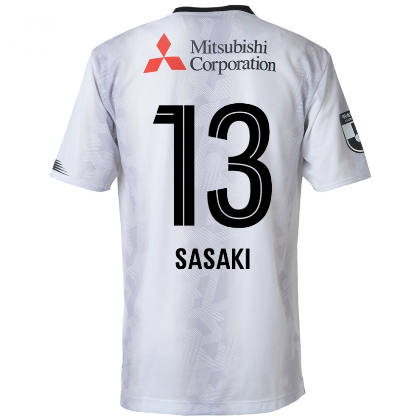 Kinderen Shoei Sasaki #13 Wit Zwart Uitshirt Uittenue 2024/25 T-Shirt