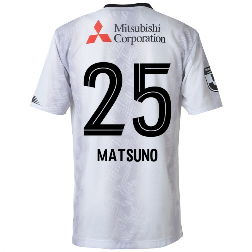 Kinderen Taichi Matsuno #25 Wit Zwart Uitshirt Uittenue 2024/25 T-Shirt