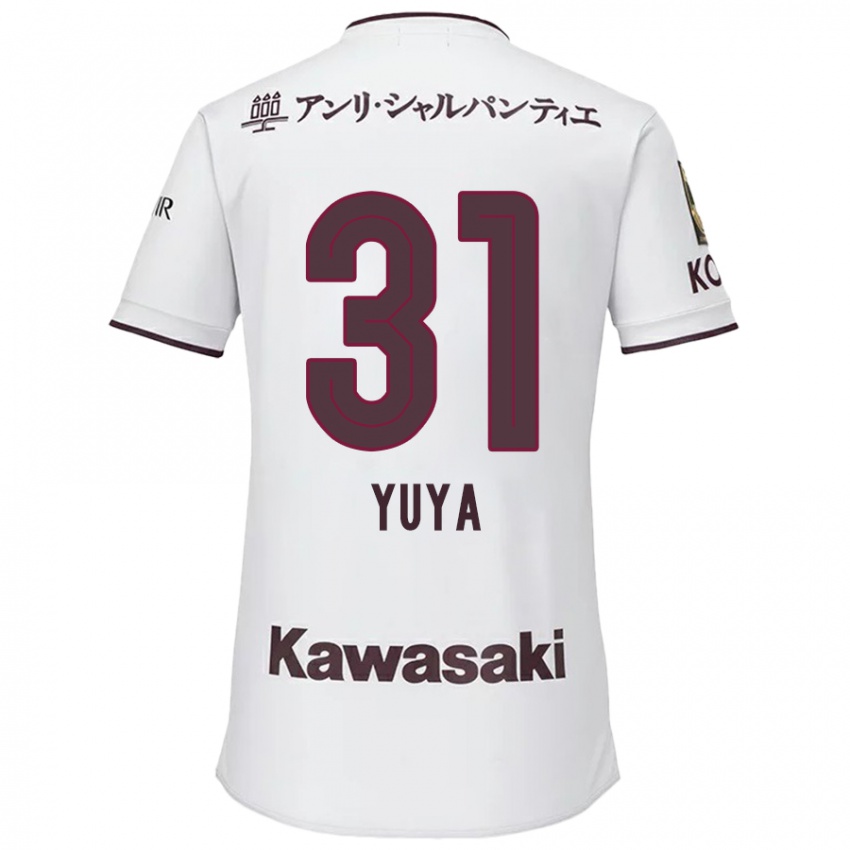 Kinderen Yuya Nakasaka #31 Wit Rood Uitshirt Uittenue 2024/25 T-Shirt