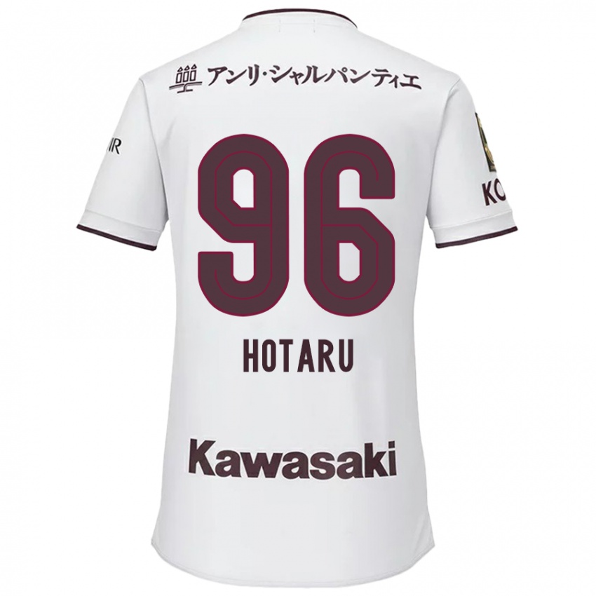 Kinderen Hotaru Yamaguchi #96 Wit Rood Uitshirt Uittenue 2024/25 T-Shirt