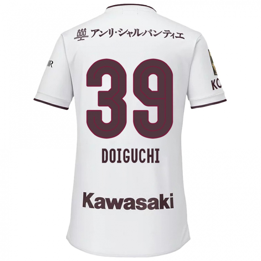 Kinderen Ritsu Doiguchi #39 Wit Rood Uitshirt Uittenue 2024/25 T-Shirt