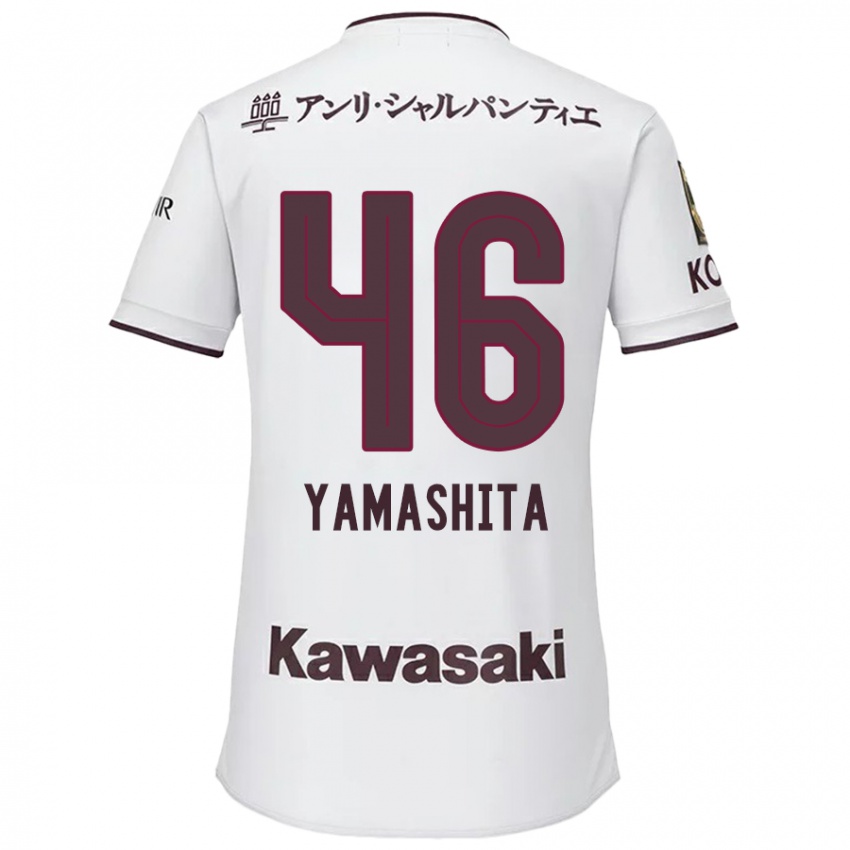 Kinderen Hiroto Yamashita #46 Wit Rood Uitshirt Uittenue 2024/25 T-Shirt