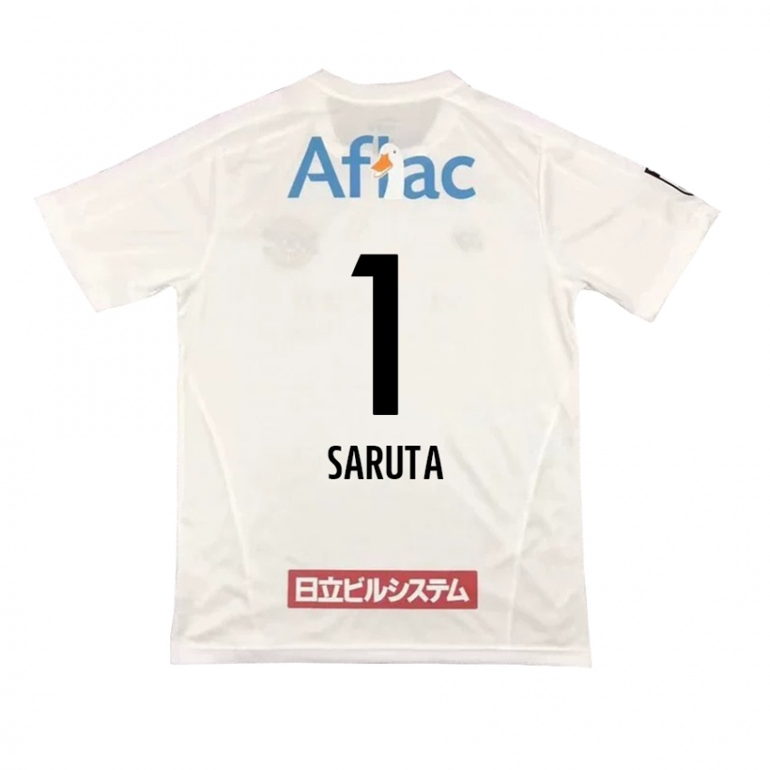 Kinderen Haruki Saruta #1 Wit Zwart Uitshirt Uittenue 2024/25 T-Shirt