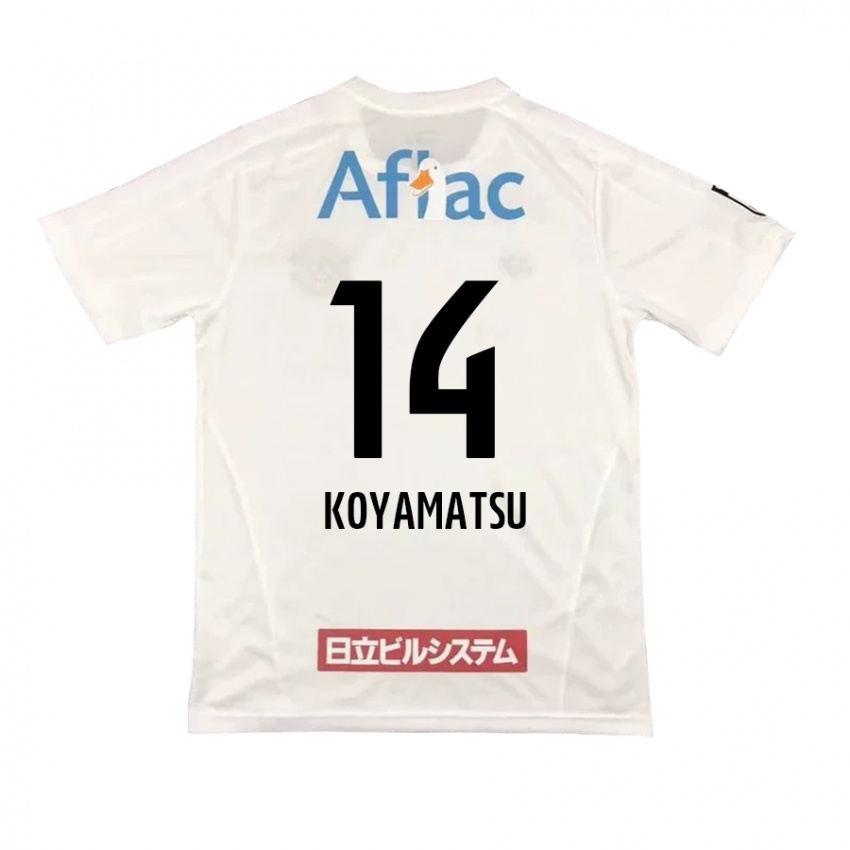 Kinderen Tomoya Koyamatsu #14 Wit Zwart Uitshirt Uittenue 2024/25 T-Shirt