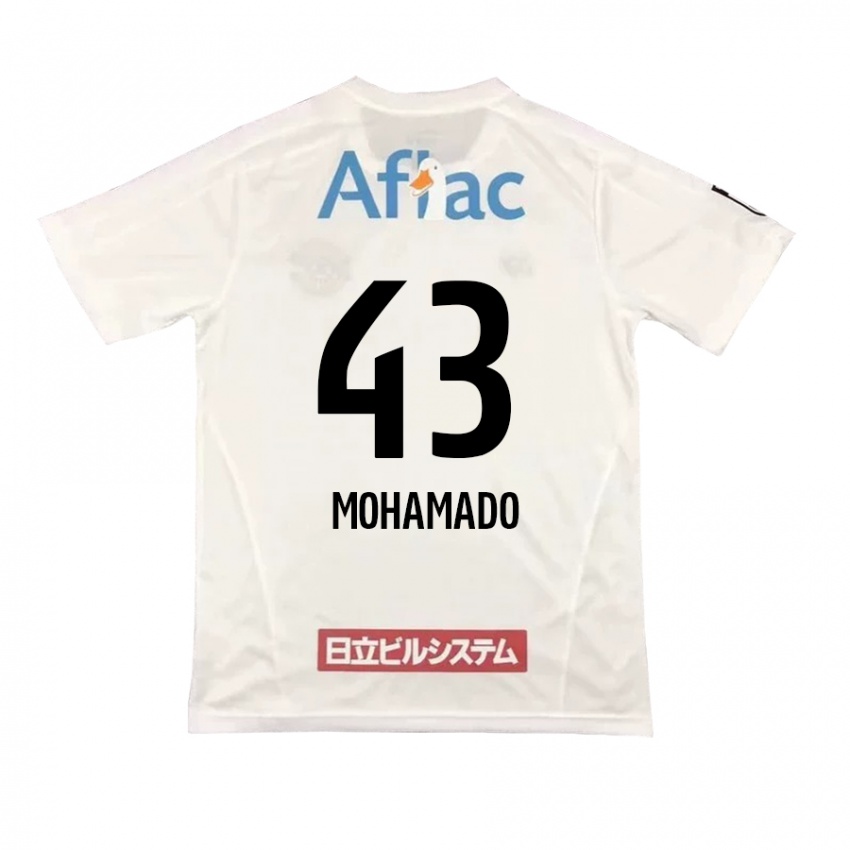 Kinderen Faruzansana Mohamado #43 Wit Zwart Uitshirt Uittenue 2024/25 T-Shirt