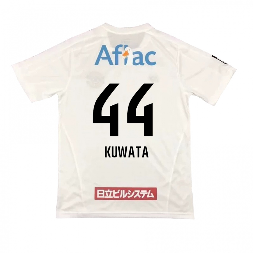 Kinderen Taisei Kuwata #44 Wit Zwart Uitshirt Uittenue 2024/25 T-Shirt