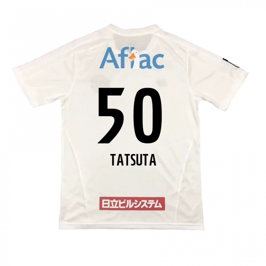 Kinderen Yugo Tatsuta #50 Wit Zwart Uitshirt Uittenue 2024/25 T-Shirt