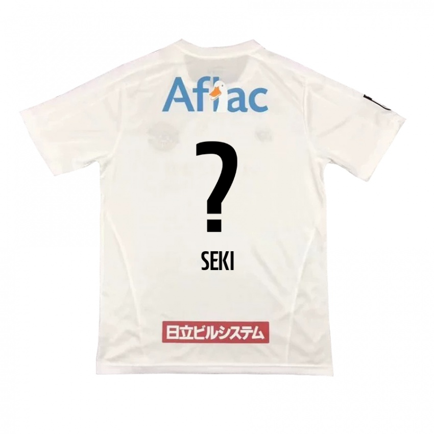 Kinderen Yuto Seki #0 Wit Zwart Uitshirt Uittenue 2024/25 T-Shirt