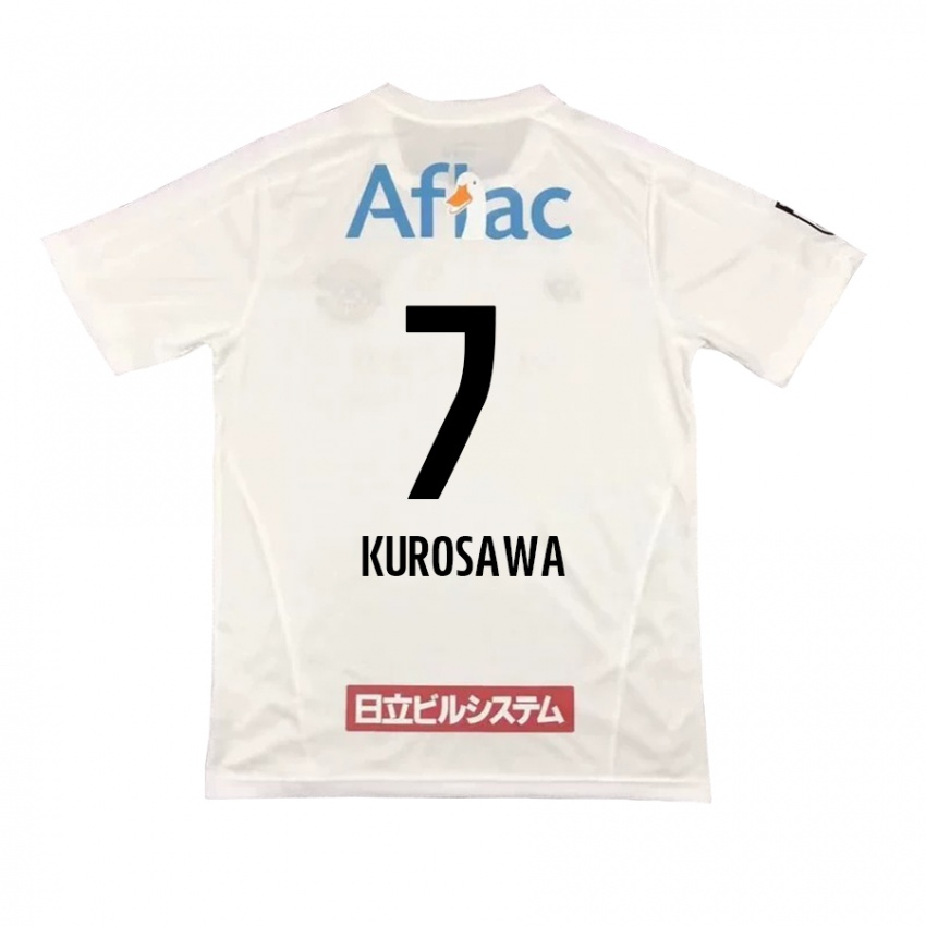 Kinderen Shido Kurosawa #7 Wit Zwart Uitshirt Uittenue 2024/25 T-Shirt