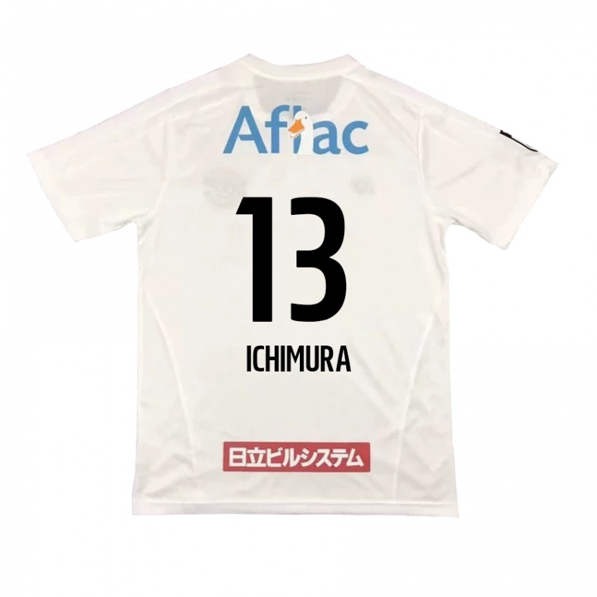 Kinderen Ken Ichimura #13 Wit Zwart Uitshirt Uittenue 2024/25 T-Shirt