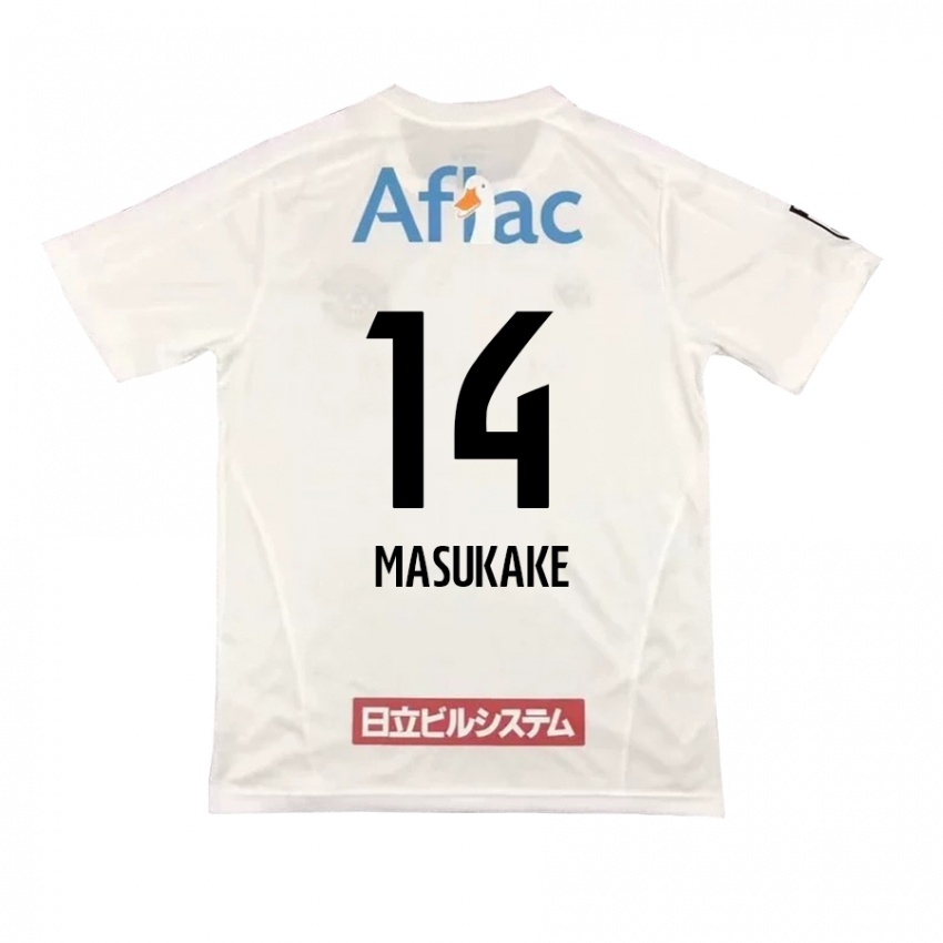 Kinderen Sogo Masukake #14 Wit Zwart Uitshirt Uittenue 2024/25 T-Shirt