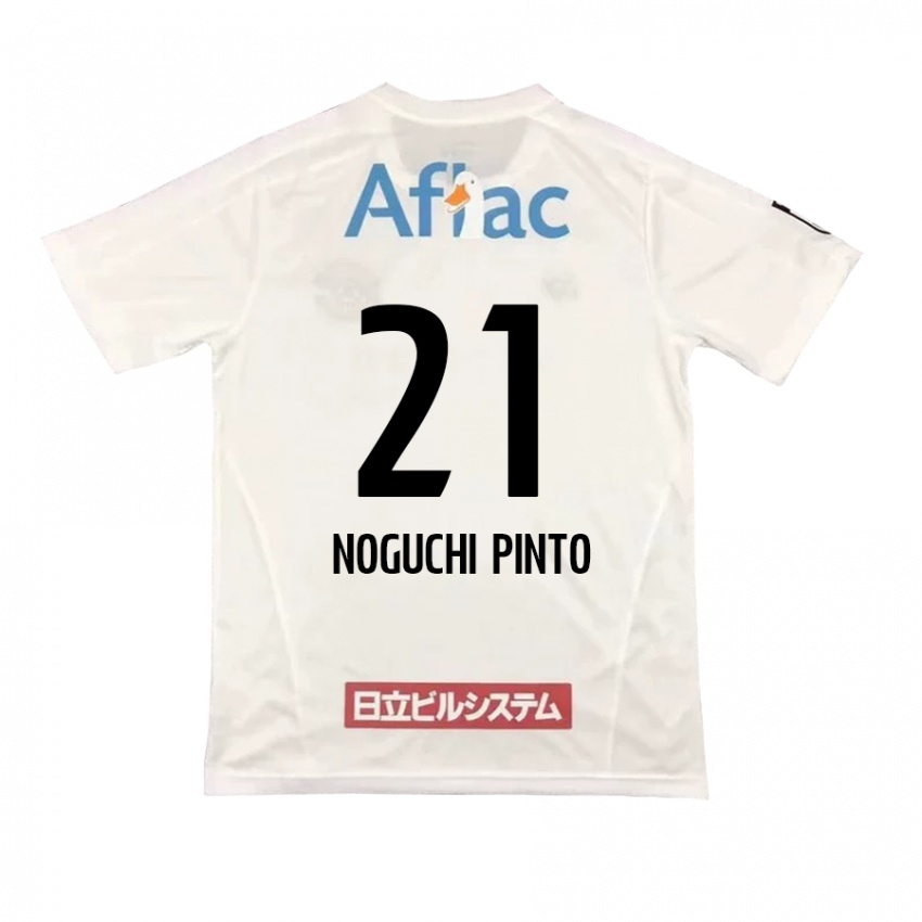 Kinderen Amato Noguchi Pinto #21 Wit Zwart Uitshirt Uittenue 2024/25 T-Shirt