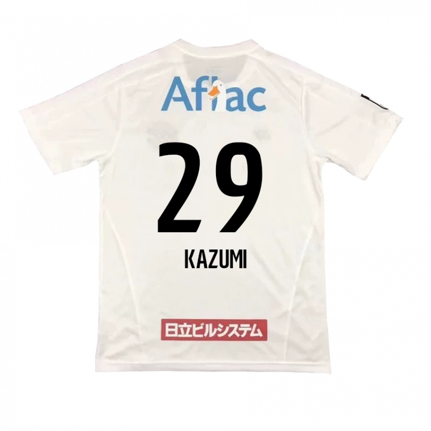 Kinderen Takuto Kazumi #29 Wit Zwart Uitshirt Uittenue 2024/25 T-Shirt