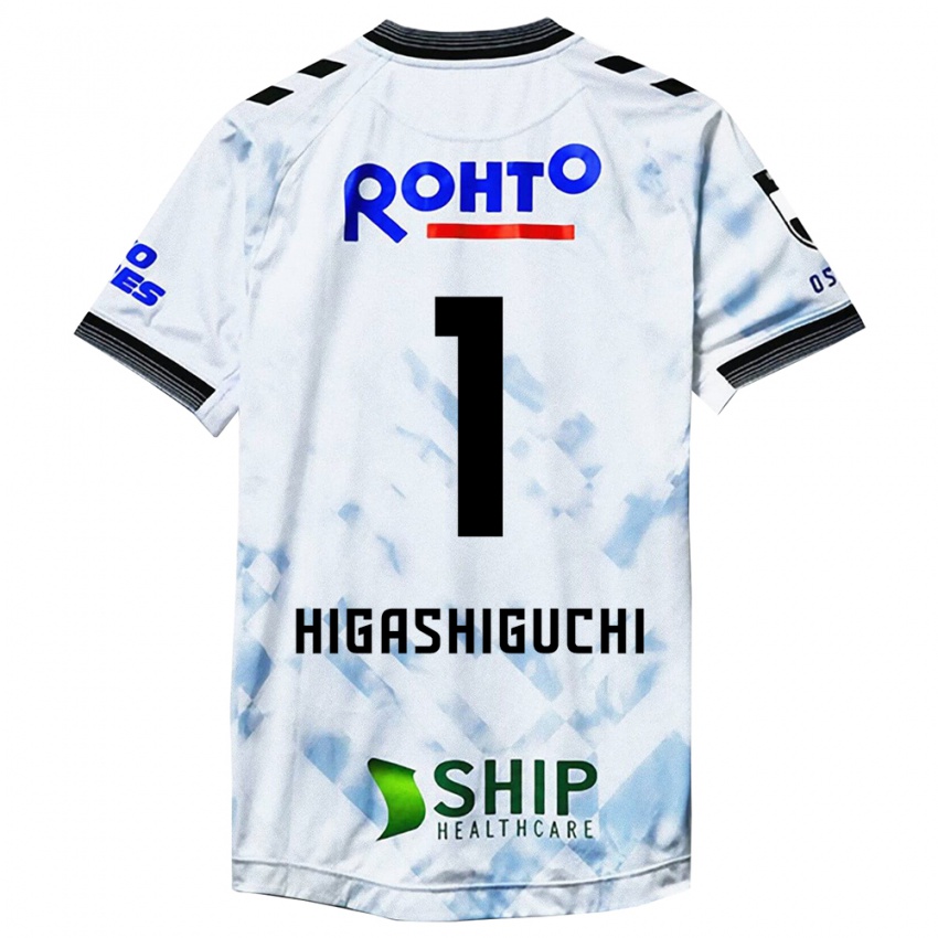 Kinderen Masaaki Higashiguchi #1 Wit Zwart Uitshirt Uittenue 2024/25 T-Shirt