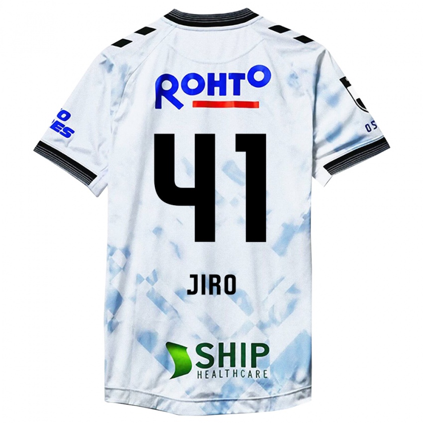 Kinderen Jiro Nakamura #41 Wit Zwart Uitshirt Uittenue 2024/25 T-Shirt