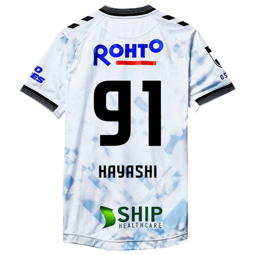 Kinderen Daichi Hayashi #91 Wit Zwart Uitshirt Uittenue 2024/25 T-Shirt