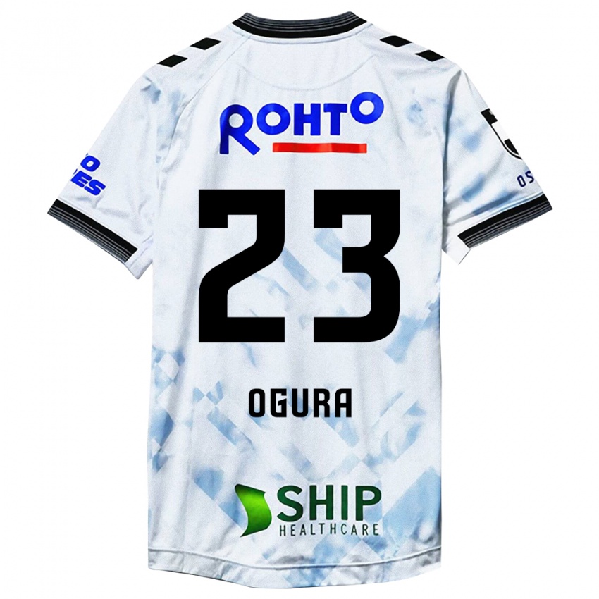 Kinderen Shimpei Ogura #23 Wit Zwart Uitshirt Uittenue 2024/25 T-Shirt