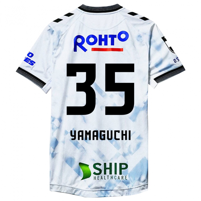 Kinderen Haruta Yamaguchi #35 Wit Zwart Uitshirt Uittenue 2024/25 T-Shirt