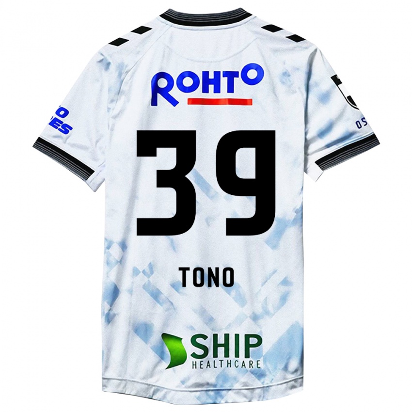 Kinderen Taiki Tono #39 Wit Zwart Uitshirt Uittenue 2024/25 T-Shirt