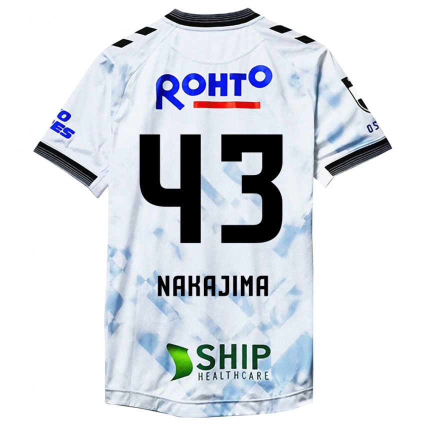 Kinderen Yugo Nakajima #43 Wit Zwart Uitshirt Uittenue 2024/25 T-Shirt