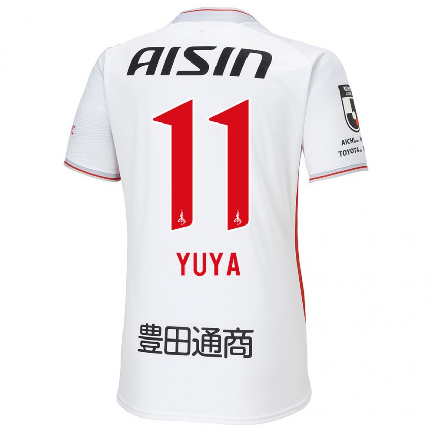 Kinderen Yuya Yamagishi #11 Wit Geel Rood Uitshirt Uittenue 2024/25 T-Shirt