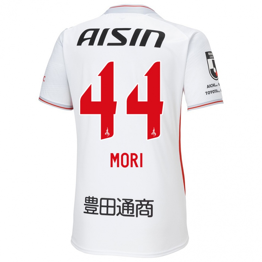 Kinderen Soichiro Mori #44 Wit Geel Rood Uitshirt Uittenue 2024/25 T-Shirt