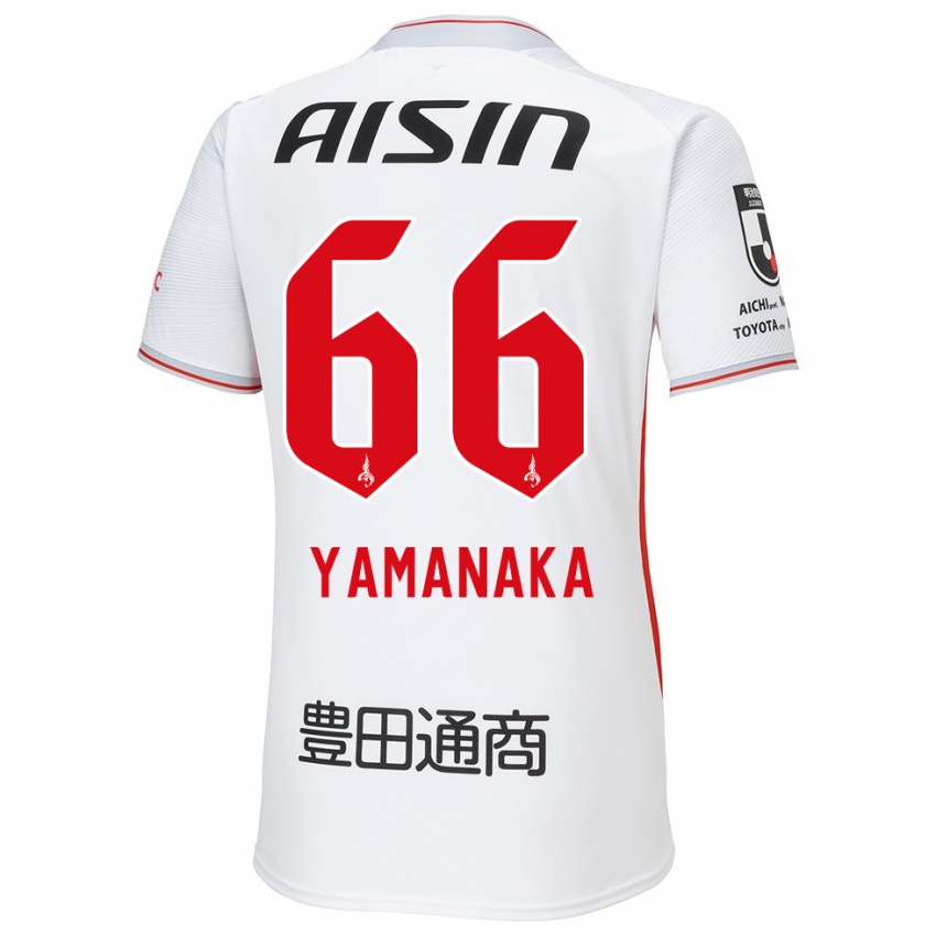 Kinderen Ryosuke Yamanaka #66 Wit Geel Rood Uitshirt Uittenue 2024/25 T-Shirt